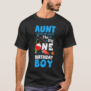 Camiseta Tia do menino do primeiro aniversário do grande pe