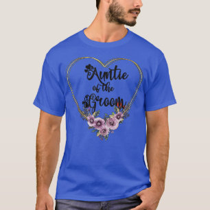 Camiseta Tia Do Noivo Chuveiro Dia Do Casamento Tia Do Noiv