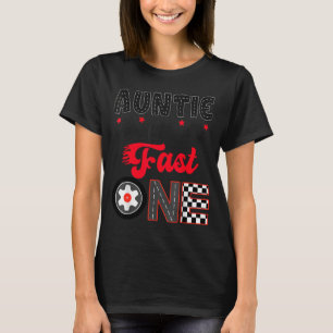 Camiseta Tia do Pai Corredor de Carro Rápido Aniversário de