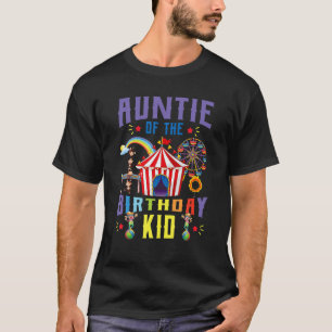 Camiseta Tia Do Parque De Amusement B Do Bairthday Kid Circ
