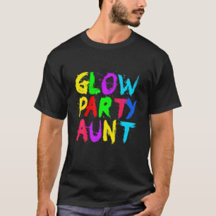 Camiseta Tia do Partido Brilhante do Dia da Mãe do Flor