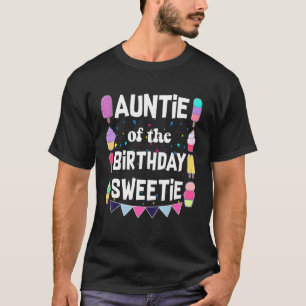 Camiseta Tia Do Sorvete De Aniversário Cones Pop