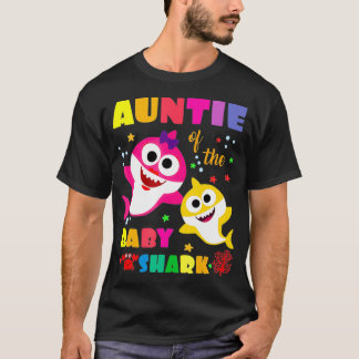 Camiseta Tia Do Tubarão-Bebê Aniversário Da Tia-Tia _7 