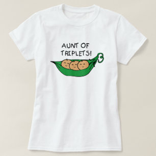 Camiseta Tia do vagem das objectivas triplas