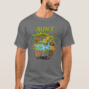 Camiseta Tia Dos Animais Selvagens Do Jardim Zoológico