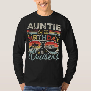 Camiseta Tia dos Homens das Férias de Cruzeiro de Aniversár