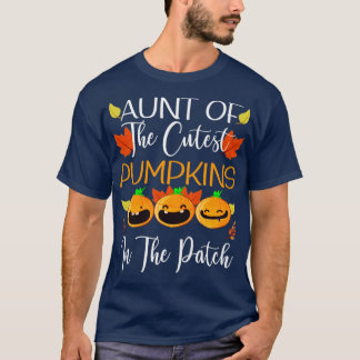 Camiseta Tia Dos Pumpkins Mais Coroados No Patch