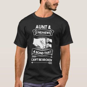 Camiseta Tia e 2 Sobrinhos Um vínculo que não pode ser queb
