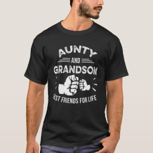 Camiseta Tia e neto combinando com o primeiro galo melhor a