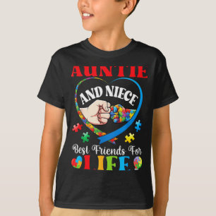Camiseta Tia e Sobrinha Melhores Amigas Para a Vida Suporte