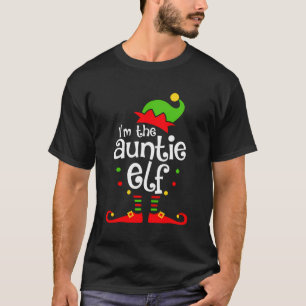 Camiseta Tia Elf Figurino Fumar Tia Fumar Do Topo Do Natal
