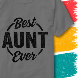 Camiseta Tia Engraçada Citação Retro Vintage Melhor Tia de