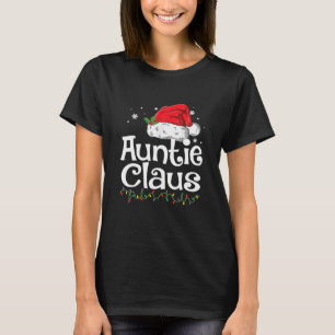 Camiseta Tia Engraçada Claus Papais noeis de Pijama de Nat
