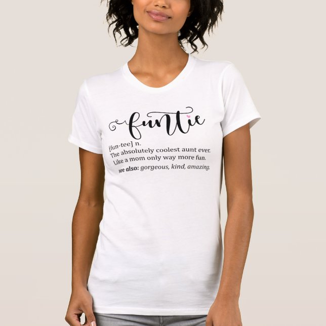 Camiseta Tia Engraçada, Engraçada, Definição T-Shirt (Frente)
