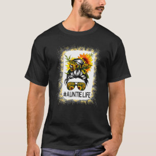 Camiseta Tia Enrolada Vida Girassol Cabelo Maluco