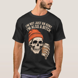 Camiseta Tia Esqueleto Divertida Tia