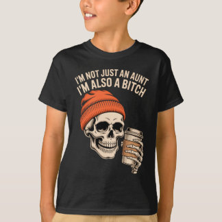 Camiseta Tia Esqueleto Divertida Tia