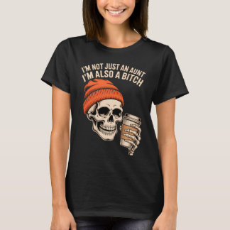 Camiseta Tia Esqueleto Divertida Tia