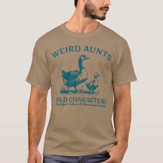 Camiseta Tia Esquisita Constrói Caráter Engraçado