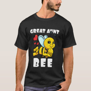 Camiseta Tia excelente Bee Lover Correspondente à Família B