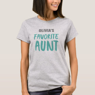 Camiseta Tia Favorita Personalizada