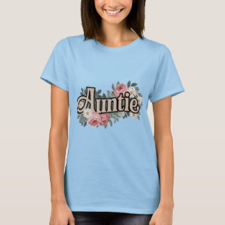 Camiseta Tia Floral T-Shirt - Bonito presente para tias