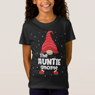 Camiseta Tia Gnomo Família Correspondendo à doação engraçad