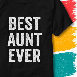 Camiseta Tia Incrível Gráfico Retro Vintage Melhor Tia de T