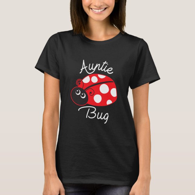 Camiseta Tia Inseto Engraçada Ladybug  (Frente)