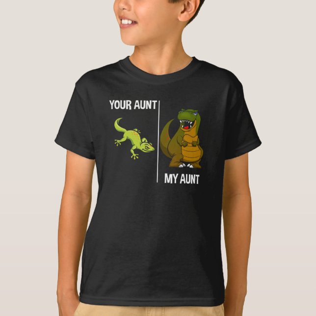 Camiseta Tia Legal Engraçada Dinossauro Lizard Dino (Frente)