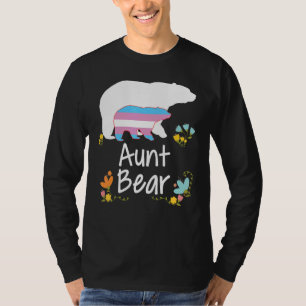 Camiseta Tia Lgbt Bear Transgender Rainbow Lgbt Gay Lesbia