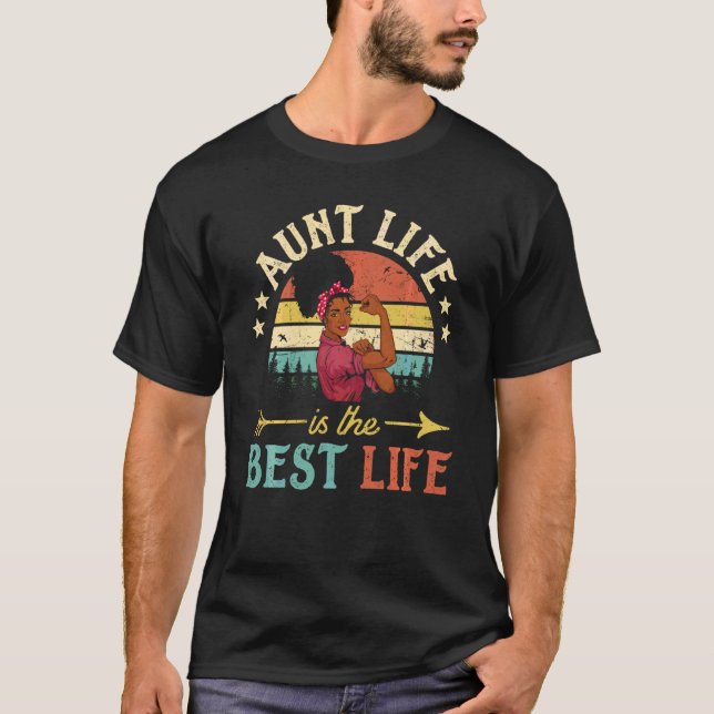 Camiseta Tia Life É A Melhor Vida Das Mulheres Africanas Ne (Frente)