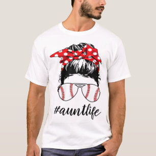 Camiseta Tia Life Sofball Beisebol Engraçada Mães