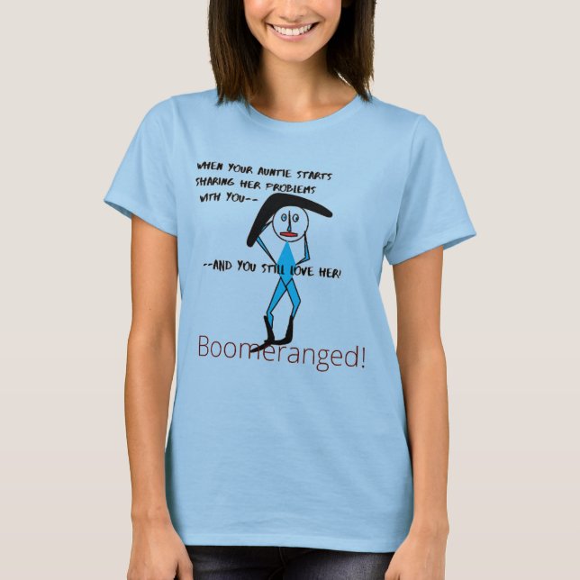 Camiseta Tia Love Light Blue Tee Boomerangado (Frente)