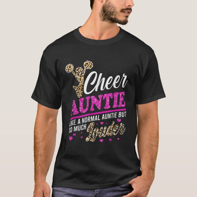 Camiseta Tia Maior Impressão Fã-Leopardo E Pom (Frente)