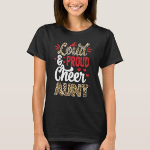 Camiseta Tia Mais Alta Do Fã Leopard Imprimida E Pom
