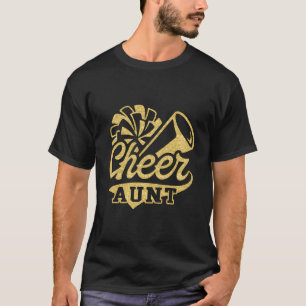 Camiseta Tia Mais Cheerleader do Ventilador Black Yellow Go
