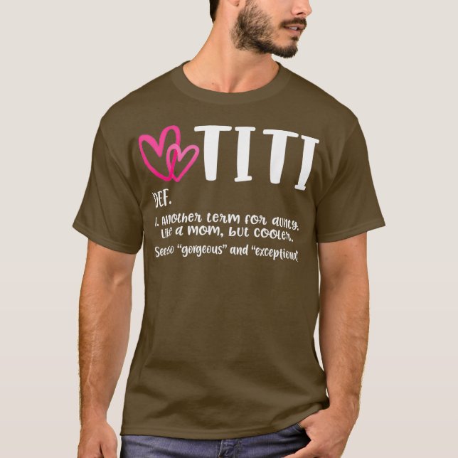 Camiseta Tia Melhor Definição De Tia Sempre Presente Para A (Frente)