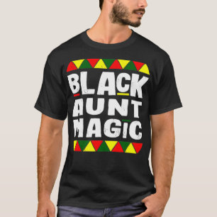 Camiseta Tia Negra Mágica História Negra Mês do Orgulho 