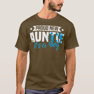 Camiseta Tia Nova Orgulhosa e Orgulhosa, é um Menino Gênero