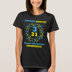 Camiseta Tia Orgulhosa Conscientização da Síndrome de Down