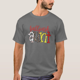 Camiseta Tia Orgulhosa de Ballpark Leopardo, Beisebol Softb