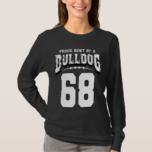 Camiseta Tia Orgulhosa De Futebol Do Jogador 68
