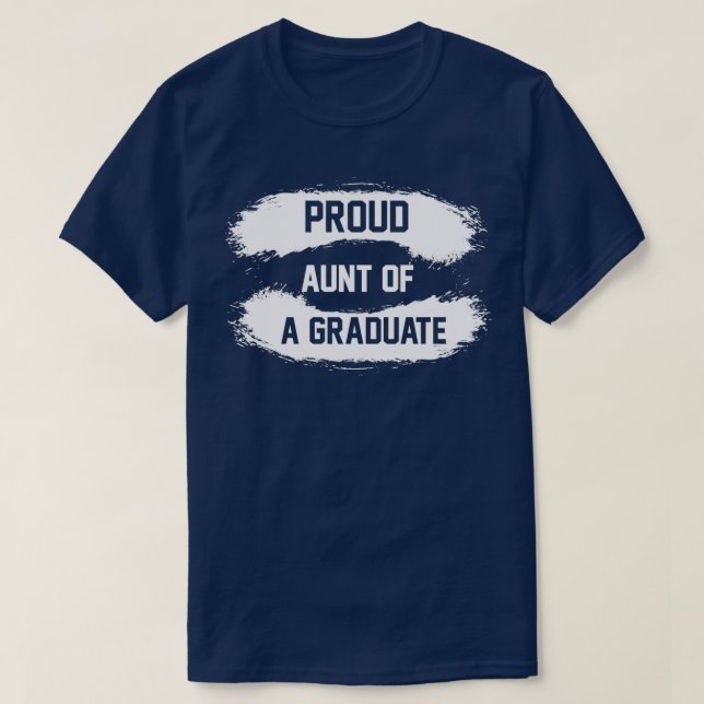 Camiseta Tia orgulhosa de um formando (Frente do Design)