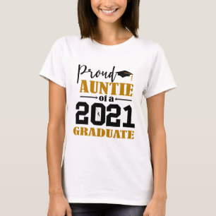 Camiseta Tia orgulhosa de um Formando de 2021