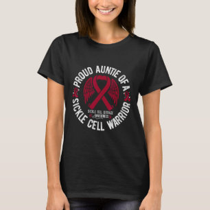 Camiseta Tia Orgulhosa De Um Guerreiro De Células Falsiform