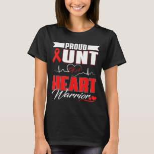 Camiseta Tia Orgulhosa De Um Guerreiro Do Coração Conscient