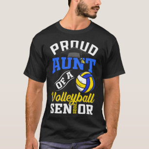 Camiseta Tia Orgulhosa De Um Mais velho De Volleyll Cl De G