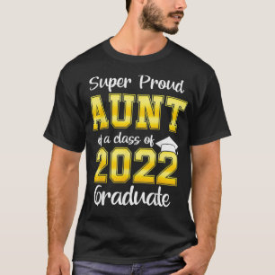 Camiseta Tia Orgulhosa de uma Classe do Mais velho 22 do Fo