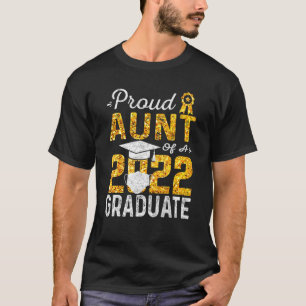 Camiseta Tia Orgulhosa De Uma Máscara De Formando 1 2022